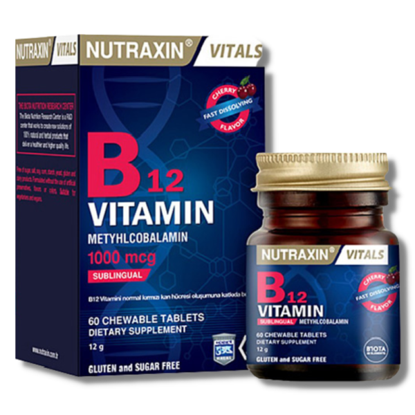 nutraxin vitamin b12 60 dil altı