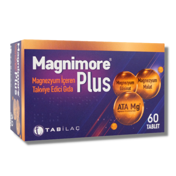 magnimore plus magnezyum içeren 60 tablet
