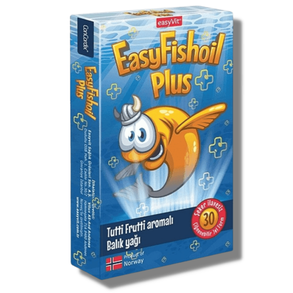 Easyfishoil Plus Balık yağı 30 Çiğnenebilir Tablet