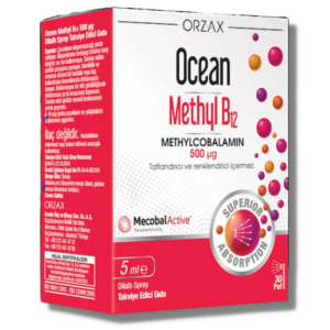 Orzax Ocean Methyl B12 500 mcg 5 ml Dilaltı Sprey / 30 doz