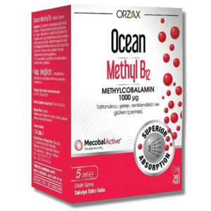 Ocean Methyl B12 1000 Mcg 5 ml Dilaltı Sprey / 30 doz