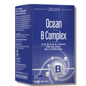 Orzax Ocean B Complex Folik Asit İnositol 50 Kapsül